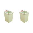 thumbnail image 4 of Billuyoard Bote de basura sin tapa conveniente y elegante de PP con anillo de presión para cocina Bote de basura de cocina para el hogar verde verde 2Conjunto, 4 of 6