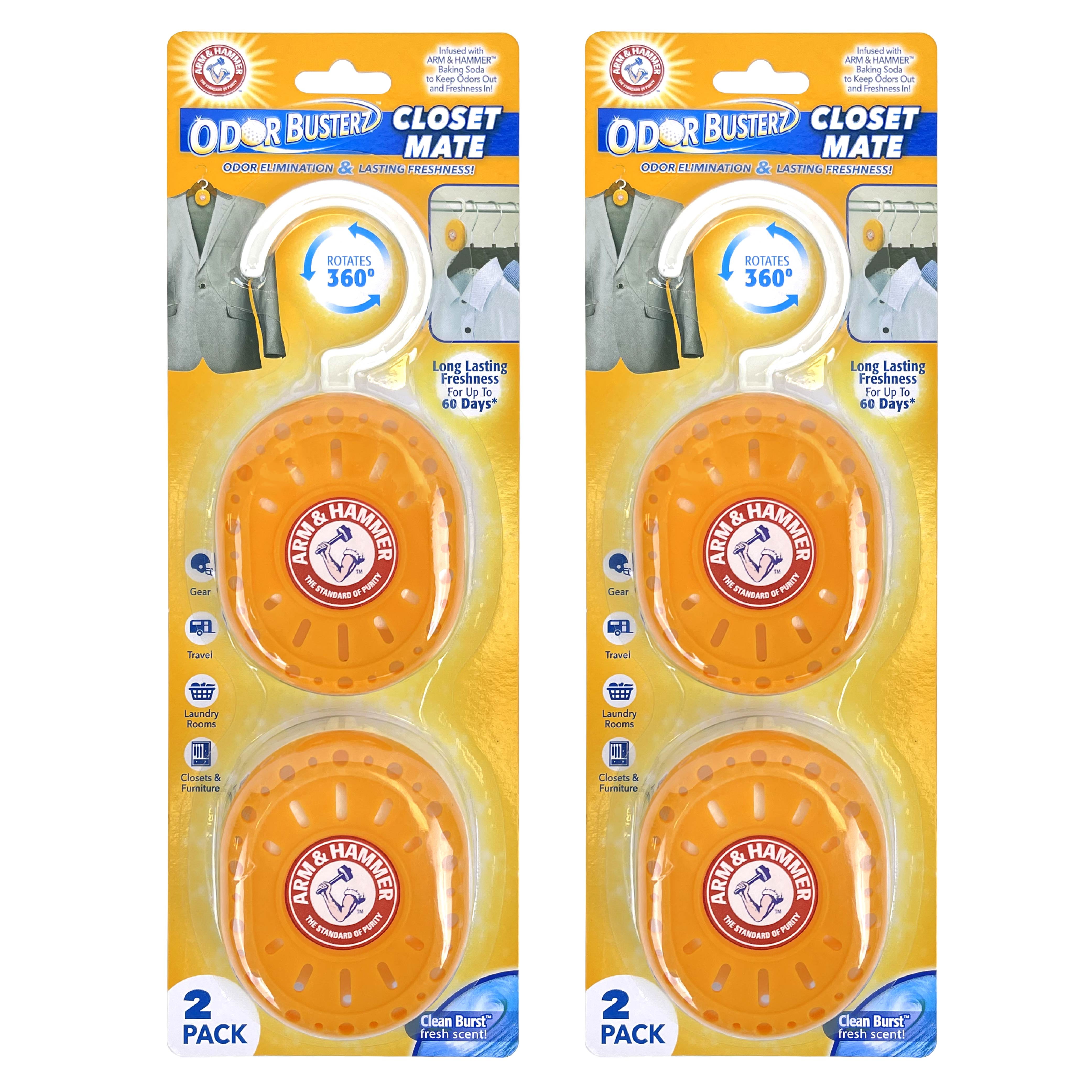 (3 pack) Arm & Hammer 4pk Closet Mate -- Clean Burst