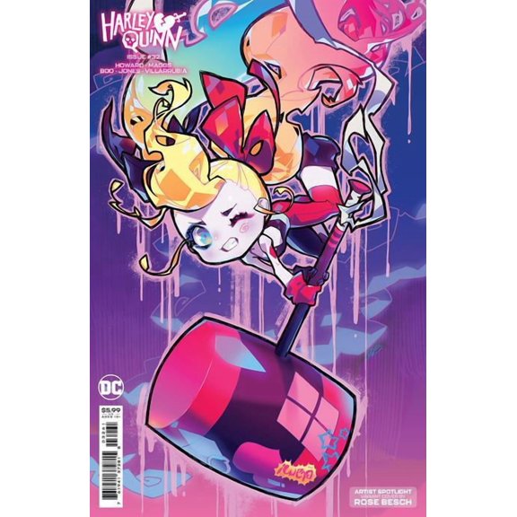Collectible Harley Quinn #32 Cvr C Rose Besch Creator Card Stock Var DC Comics Comic Book