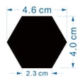 thumbnail image 5 of 24 Pegatinas Pared Espejo 3D Hexagonales Autoadhesivas Acrílicas para Del, 5 of 5