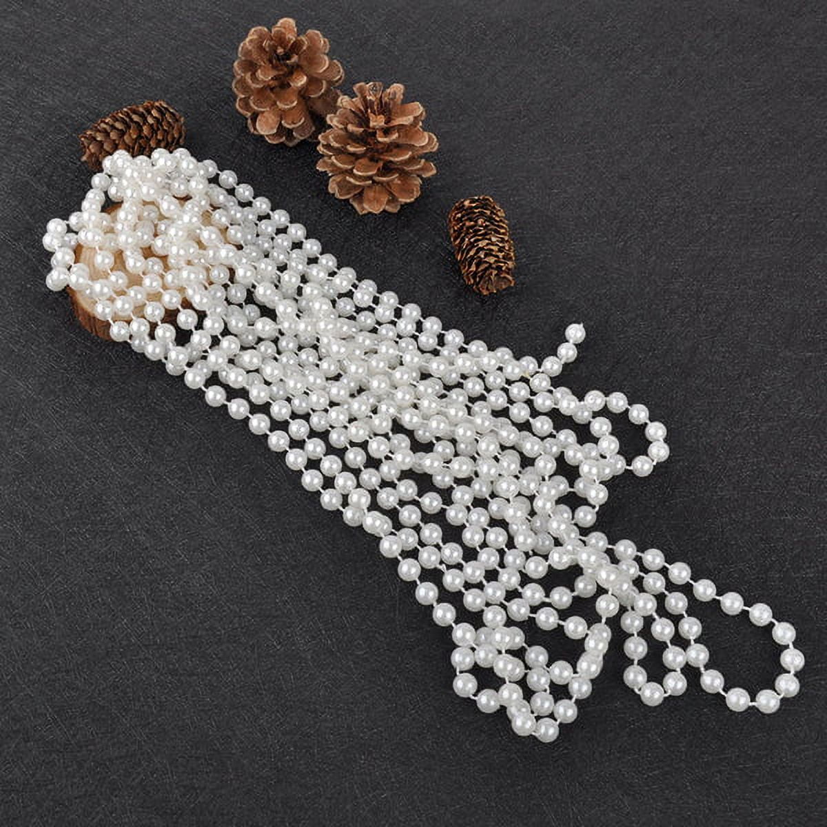 3mm/4mm/5mm Fused Pearl Beads String Faux White, Ivory, Clear Iridescent  ABWhite