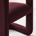 thumbnail image 5 of Winslow Barrel Performance Velvet Dining Chair in Mulberry, 5 of 10
