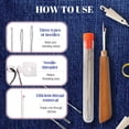 thumbnail image 2 of 2025 New Big Eye Steel Sewing Needles Kit, 37Pcs Sewing Tool Set Fix Anything Anytime Portable Beginner-Friendly, Upgrade Needle Thread Hand DIY Embroidery Crafting Kit Tool (34Pcs), 2 of 7