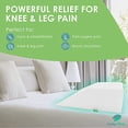 thumbnail image 2 of Post Surgery Elevating Leg Rest Pillow with Memory Foam Top - Best for Back, Hip and Knee Pain Relief, Foot and Ankle Injury and Recovery Wedge - Breathable and Washable Cover (8 I, 2 of 5