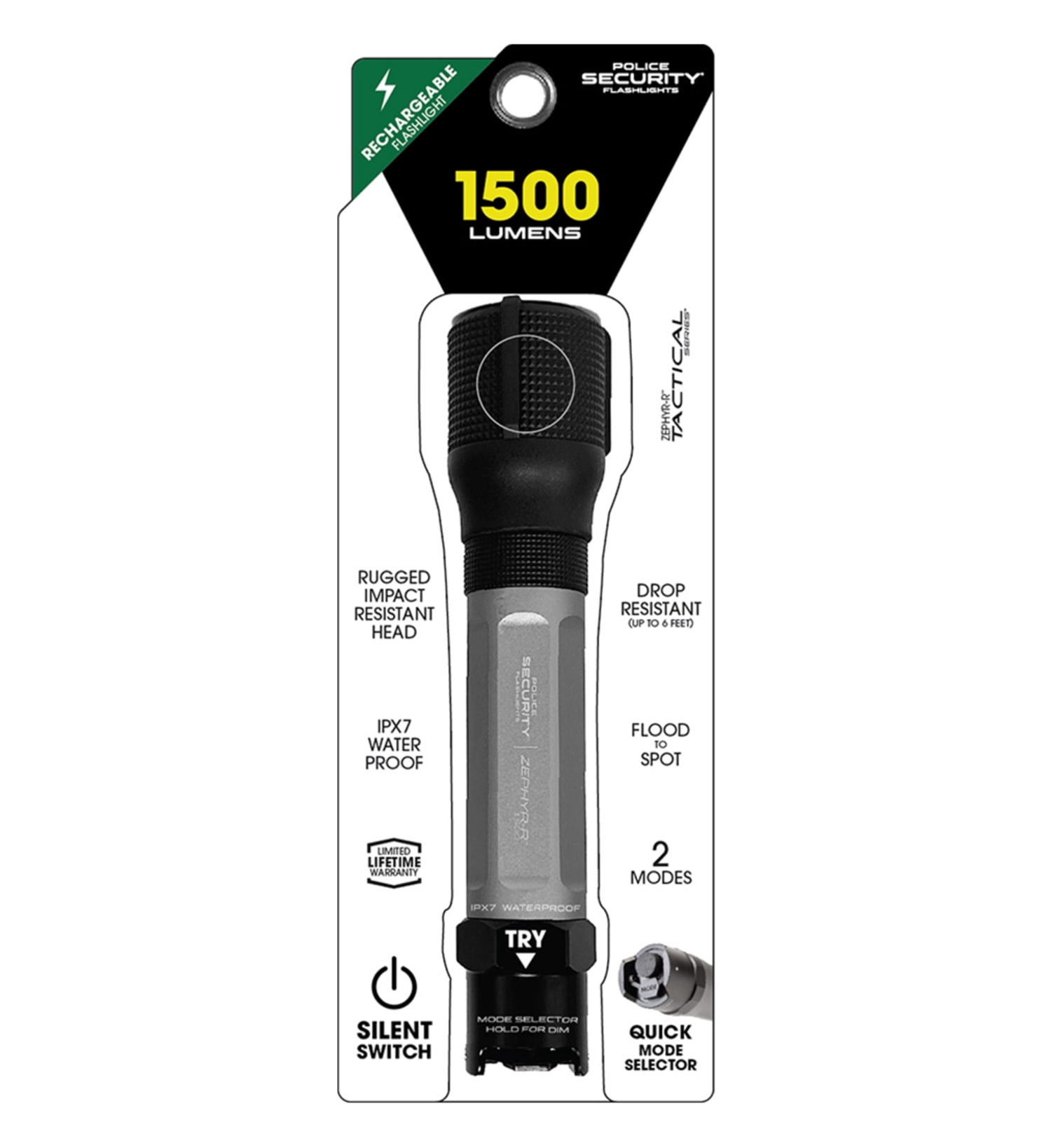 Police Security Zephyr-R Flashlight