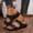 Black#25, variant on HAJWOH Womens Orthopedic Sandals Slip on Non Slip Arch Support Summer Flat Sandals Breathable Work Shoes 2026 Comfort Orthopedic Shoes Black 43