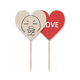 thumbnail image 1 of Cruel negativa negro patron de  Palillos de dientes bandera etiqueta de amor selección de pastelitos, 1 of 4