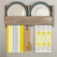 thumbnail image 7 of Sm:)e Yellow Printed Boho Dish Towels, 4 Count, 7 of 7