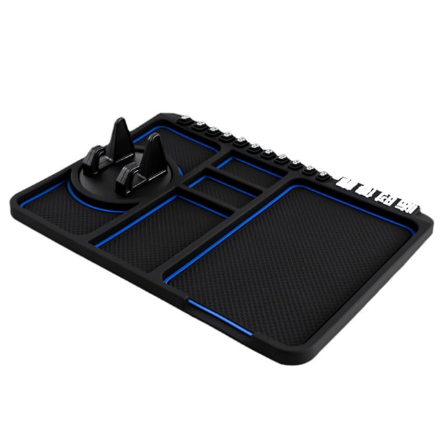 Mat De Tablero De Tablero Sin Deslizamiento Soporte De Teléfono Móvil De Silicona Cojín De Silicona Rapado Dash Pad Para Automóviles Camiones SUV Red Black Blue