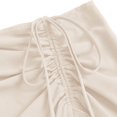 thumbnail image 5 of Women's Asymmetrical Ruffle Wrap Midi Skirts Flowy Western Cowgirl Skirts (Beige XL), 5 of 6