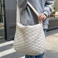 thumbnail image 1 of Sac à Bandoulière pour Femmes, Sac à Main Matelassé avec Fermeture Éclair, 1 of 7