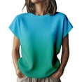 thumbnail image 1 of T-Shirt à Manches Courtes pour Femmes Seductiva jusqu'à 50 % de Rabais Haut Tricoté à Manches Courtes pour Femmes Blouse à Col Rond Douce et Extensible T-Shirt Décontracté Polyvalent pour Usage Quotidien, 1 of 7