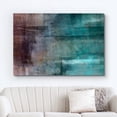 thumbnail image 2 of wall26 Canvas Print Wall Art Brown &amp; Teal Paint Stroke Color Blocks Abstract Shapes Digital Art Modern Art Chic Scenic Colorful Multicolor Dark for Living Room, Bedroom, Office - 12"x18&quot, 2 of 5