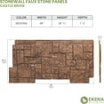 thumbnail image 5 of Ekena Millwork 49"W x 24.50"H x 1.25"D Castle Rock Stacked Stone, EverStone Faux Stone Siding Panel, Sedona, 5 of 11