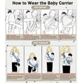 thumbnail image 5 of Gilysido adjustable hands-free baby sling carrier, ergonomically designed, suitable for newborns to toddlers aged 0-4, Grey, 5 of 5