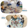 thumbnail image 2 of Sturdy Dog Toy Bin, Versatile Storage Solution Slide and Play Mat for Building Blocks Organizer, Quick Cleanup System Encourages Independence (Blue), 2 of 7
