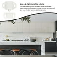 thumbnail image 2 of ROSENICE 10Sets White Plastic Balls Catch Door Locks for Wooden and Screen Doors, 2 of 8