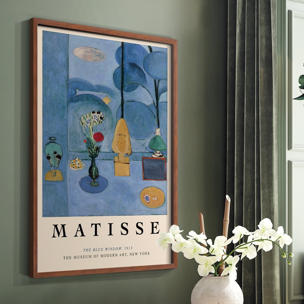 Matisse CC Framed Print in Brown Solid Wood 11 x 14 Framed Print