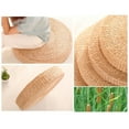 thumbnail image 5 of HomeLife Tatami Cushion 45cm/17in Breathable Comfortable Straw Woven Pad Round Handmade Seat Mat, 5 of 13