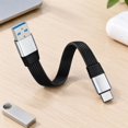 Flat USB A-to-C Cable for Portable Storage, Drive Enclosures, USB Hubs ...