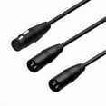 thumbnail image 2 of XLR Female to Dual XLR Male, Y-Type Splitter Audio Microphone Cable, 2 of 3