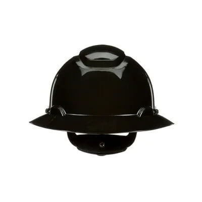 3M SecureFit H-800SFR-UV Full Brim Hard Hat with 4-Point Pressure Diffusion Ratchet Suspension & UVicator (Black)