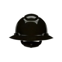 3M SecureFit H-800SFR-UV Full Brim Hard Hat with 4-Point Pressure Diffusion Ratchet Suspension & UVicator (Black)