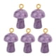 thumbnail image 1 of Colgante de hongo de cristal, 5 piezas Colgante de hongo de cristal Collar de hongo de cristal Amuleto de hongo Estándares líderes en la industria, 1 of 9