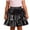 Black, variant on Big Girls Metallic Layered Skirt High Waisted Carnival Party Skirt, Sizes 10-12