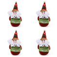 thumbnail image 1 of Muñeco de Papá Noel de dibujos animados de pie muñeco de Navidad decoración navideña para fiesta( ), 1 of 2