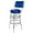 Blue, variant on Richardson Seating 1958 Inspired Floridian Swivel Bar Stool-Color:Green,Quantity:1 each