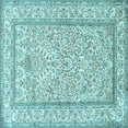 thumbnail image 1 of Ahgly Company Indoor Square Persian Light Blue Traditional Area Rugs, 6' Square, 1 of 4