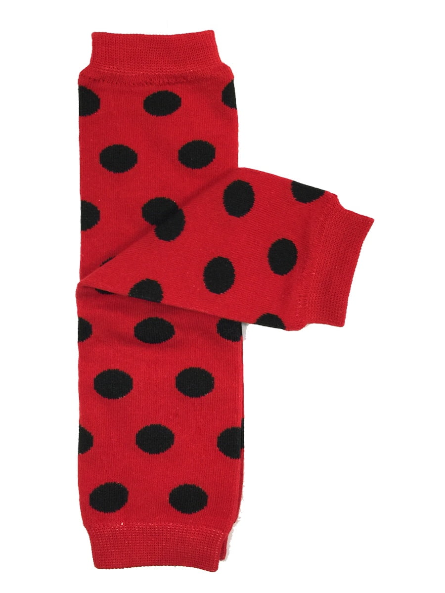 Lavender Polka Dot Aqua Hot Pink Yellow Wrapables Colorful Baby Leg Warmers Set of 4