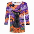 thumbnail image 4 of Godom Halloween Shirts for Women Fall Tee Shirt Classic Halloween Printing Tops, 4 of 4