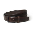 thumbnail image 2 of Men's Handmade Genuine Solid Buffalo Leather Belt Dark Brown Colour, 28" To 32" Waist Adjustable, 2 of 5