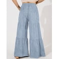 thumbnail image 6 of a.Jesdani Women Plus Size Wide Leg Pants Elastic waist Casual Trousers Flowy Pants m-4x, 6 of 7