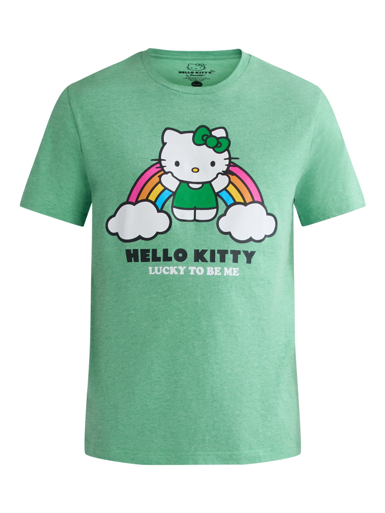 Sanrio Hello Kitty Men's & Big Men's Saint Patrick's Day Graphic Tee, Sizes XS-3XL
