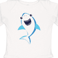 thumbnail image 4 of Inktastic Cute Shark, Little Shark, Blue Shark Boys or Girls Long Sleeve Baby Bodysuit, 4 of 5