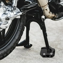 STOBOK Motorcycle Kickstand Pad Black Foot Side Stand Enlargement Plate for Better Balance