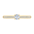 thumbnail image 3 of 0.35 Carat Prong Set Diamond Engagement Ring Band in 14K Yellow Gold (Ring Size 5), 3 of 5
