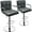 2 Pcs-Gray, variant on Soontrans Bar Stools Set of 2 Swivel Counter Height Stools with Arms and Back, Adjustable Island Chairs for Kitchen, Modern Barstools with Backrest and Armrest(Black, 2Pcs)