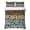 Blue, variant on Twin XL Quilt Set 68''x98'', Cute Dog Claws Lightweight Bedspread Coverlet Set with 2 Pillow Shams, Farmhouse Blue Wooden Puppy Pawprints Breathable All Season Quilt Bedding for Dorm/Guest Room