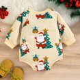 thumbnail image 5 of TAIAOJING Baby Girls Romper Clothes Boys Girls Christmas Long Sleeve Santa Prints Pullover Sweatshirt Bodysuits Outfit 6-9 Months, 5 of 8
