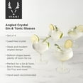 thumbnail image 3 of Viski Gin and Tonic Glasses for Dinner Holidays Summer Party, 14oz Set of 4, 3 of 9