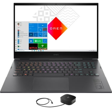 HP OMEN 16 Gaming/Entertainment Laptop (AMD Ryzen 7 5800H 8-Core, 16.1in 144Hz Full HD (1920x1080), NVIDIA GeForce RTX 3050 Ti, 32GB RAM, Win 10 Pro) with G2 Universal Dock