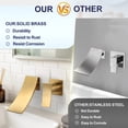 thumbnail image 3 of Wowow Waterfall Single Handle Wall Mounted Bathroom Faucet in Brushed Gold, 3 of 7