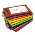 thumbnail image 6 of PU Card Sleeve for Work Cards Business ID Cards Storage Organizer, 6 of 20