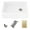 White, variant on Stylish Apron From 30" Gray Composite Granite Single-Bowl Kitchen Sink with 3 Accessories S-830WL