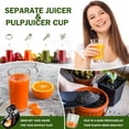 thumbnail image 2 of Extracteurs de Jus à Pression à Froid, AMZCHEF Extracteur à Mastication Lente avec Fonction Inverse, Haut Rendement en Jus, Nettoyage Facile avec Brosse, Recettes pour un Riche en Nutriments, 2 of 7