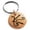 Rose, variant on Stainless Steel Reiki Shanti Peace Engraved Small Medallion Circle Charm Keyring Celtic 25mm